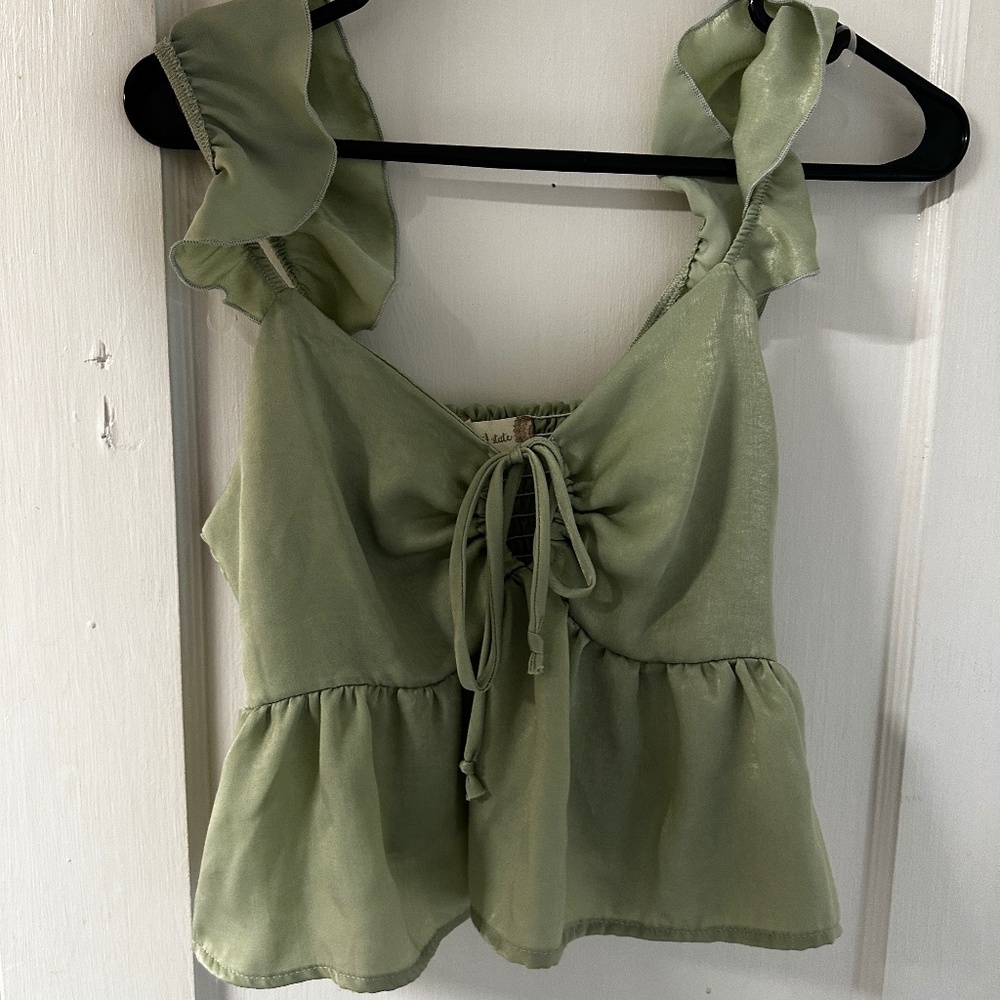 Altar’d State Ruffle Crop Top